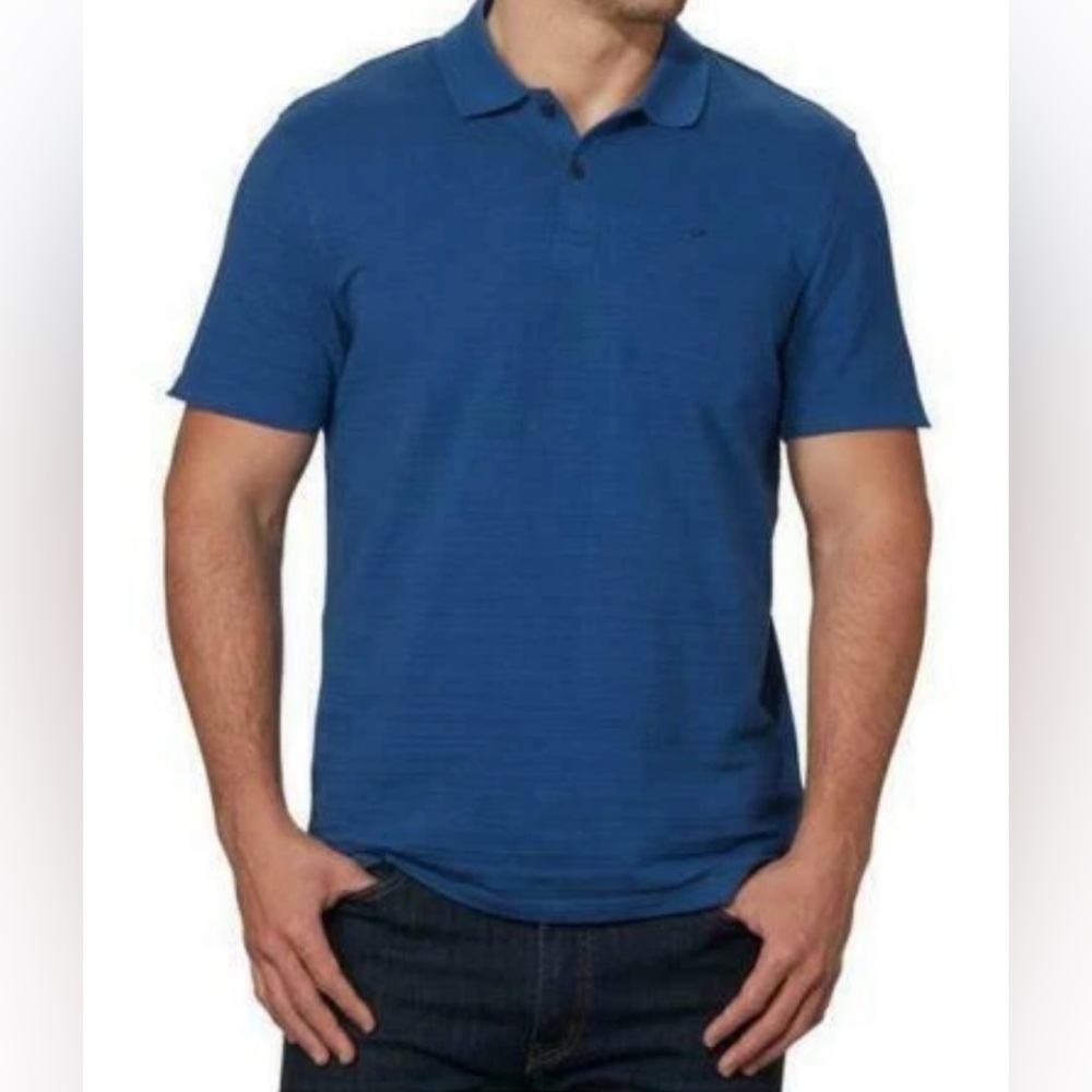 NWT Calvin Klein Carpenter Polo - Bright Cobalt - Large